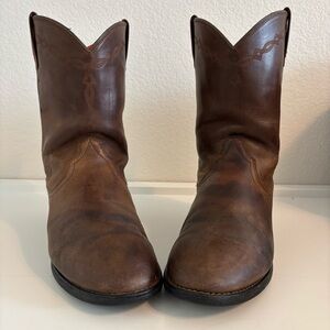 Ariat Heritage Roper Brown Leather Cowboy Western Boots Men’s Size 10.5EE 35525